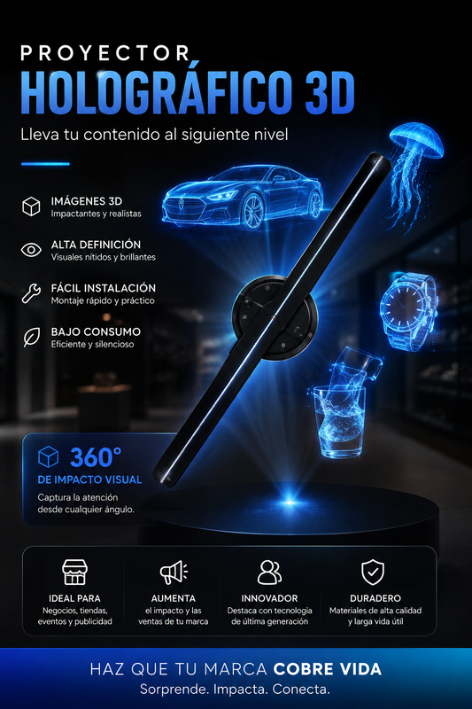 Proyector Holográfico LED 3D Pro Visual